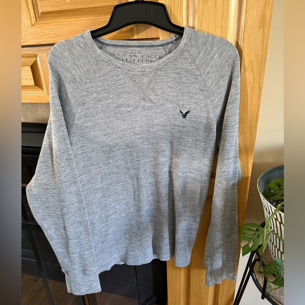 American Eagle Outfitters Gray Crewneck Sweater